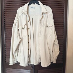 Cream Colored Shacket